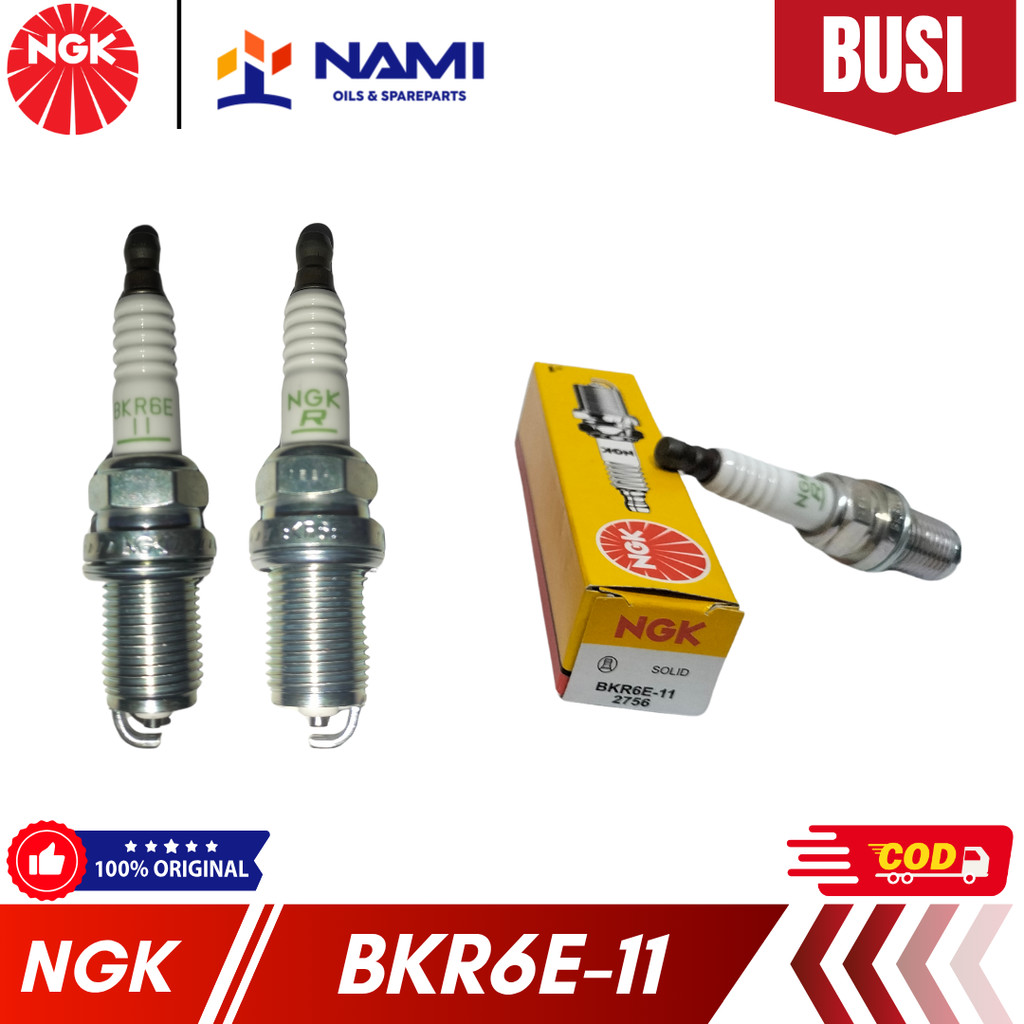 *GEK NGK BKR6E-11 / BKR 6 E -11* หัวเทียนมอเตอร์ไซค์ - เดิม