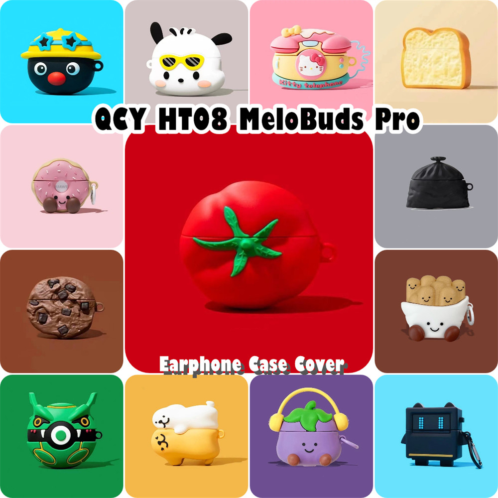 ส่วนลดสําหรับ QCY HT08 MeloBuds Pro Case Casing Soft Silicone Funny Cartoon Headphone Case NO.1