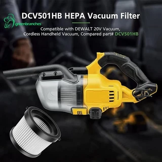 Super 2 ชิ้นเปลี่ยนกรองสูญญากาศสําหรับ DCV501HB 20V เครื่องดูดฝุ่นมือถือไร้สาย, พร้อมปะเก็นสีดํา, ส่วน DCV5011H
