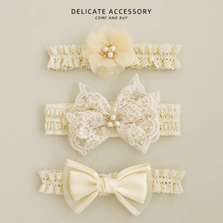 เจ้าหญิงลูกไม้ Florewers Bowknot ที่คาดผมเด็กยืดหยุ่นสาวยางร…