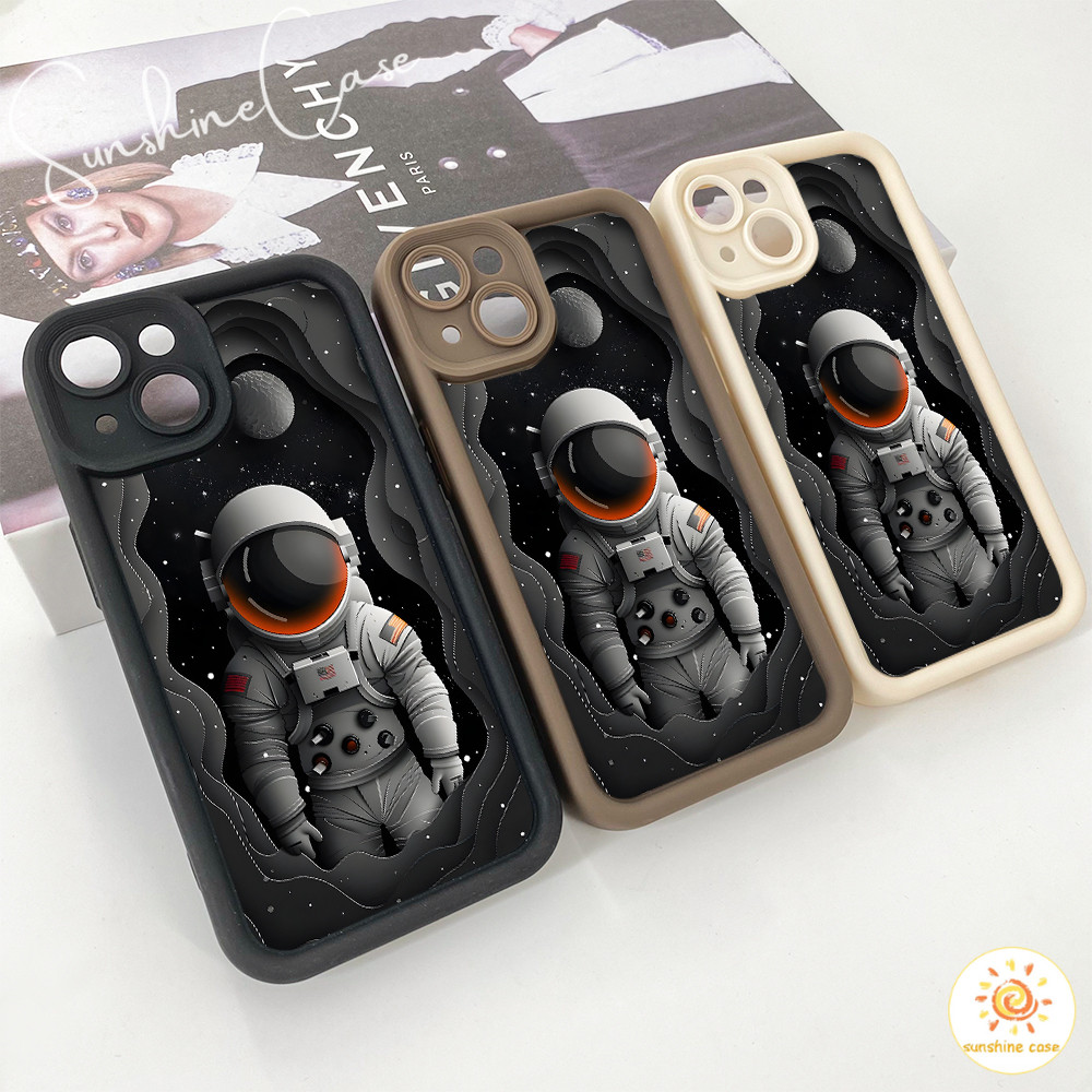 ส่งจากไทย เคสมือถือสำหรับOPPO รูปนักบินอวกาศเท่ เคสป้องกันมือถือ A52 A74 A15 A16 A17 A31 A15S A38 A58 A78 A6 A55 A54 A98