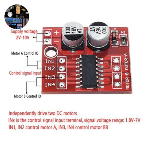 L298N โมดูลมอเตอร์ Mini Dc / ไดรเวอร์สเต็ปเปอร์ -zk