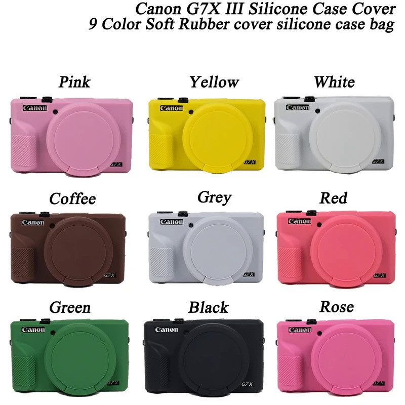 Camera Soft Silicone Protector Skin Case for Canon G7X III  G7 X Mark III Soft Silicone Case Camera 