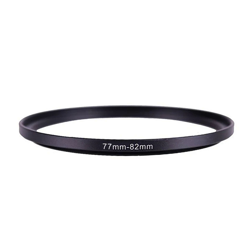 77mm-82mm 77-82 mm 77 to 82 Step Up Lens Filter Metal Ring Adapter Black