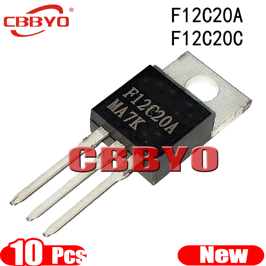 10 ชิ้น F12C20A F12C20C TO-220 12C20A 12C20C F12C20 ยี่ห้อใหม่พร้อมสต็อก