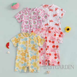 【ส่งจากไทย】 0-3years Baby Girl Rash Guard One Piece ชุดว่ายน…