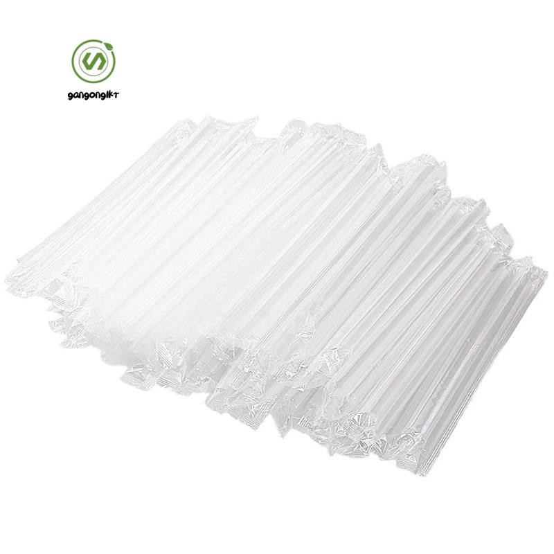 [gangong1kr]300 ชิ้น Smoothie หลอดจัมโบ้พลาสติกใสหลอดดื่มสําหรับชานมไข่มุกหลอดจัมโบ้ผลไม้เขย่า