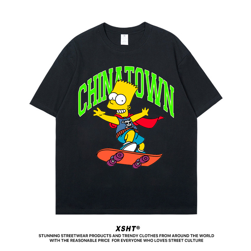 พร้อมส่ง เสื้อ Chinatown Market - The Simpsons Tee - Black (สีดำ) tee
