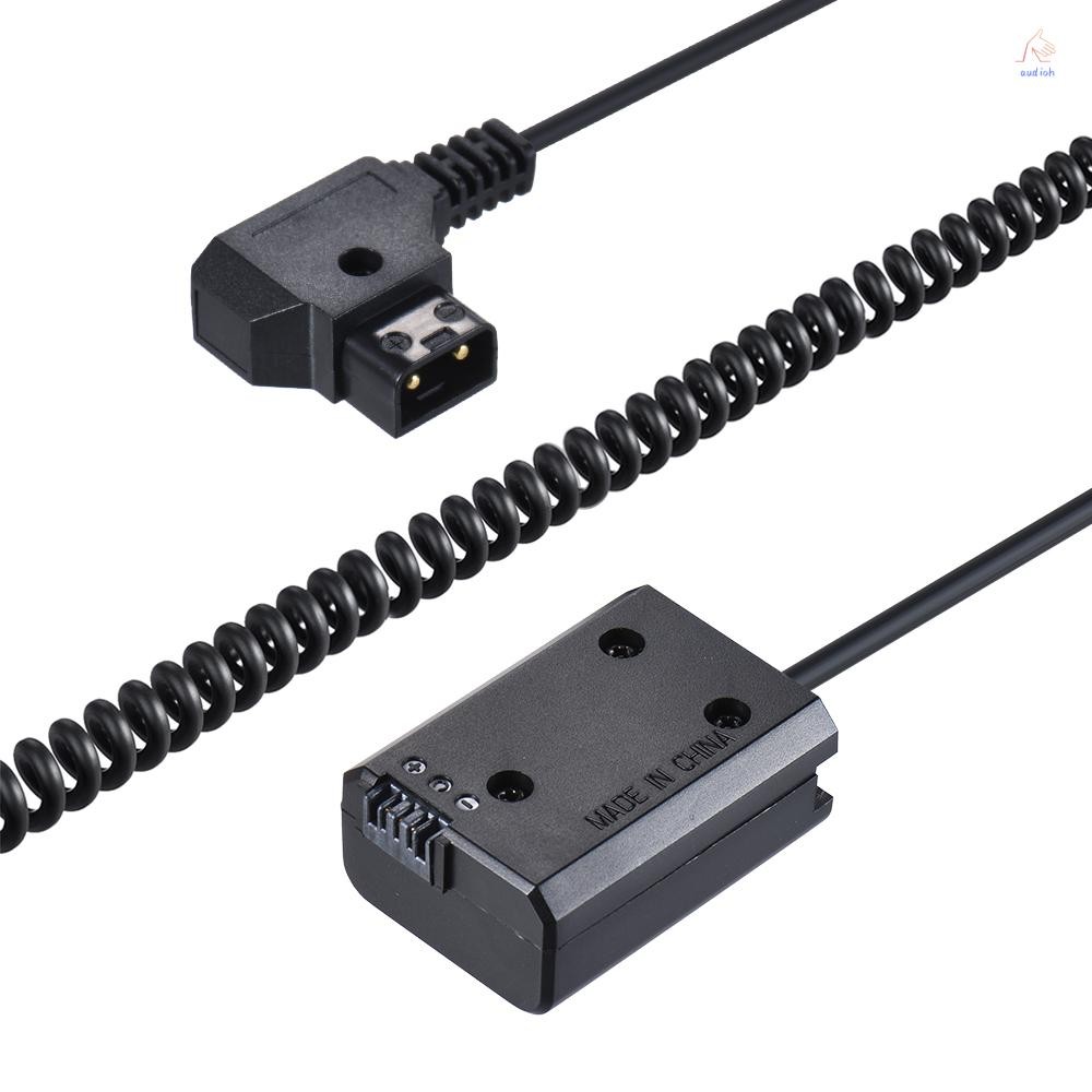 A2ho) Andoer V-mount D-Tap to NP-FW50 DC Coupler Power Dummy แบตเตอรี่อะแดปเตอร์ Coiled อุปกรณ์เสริม