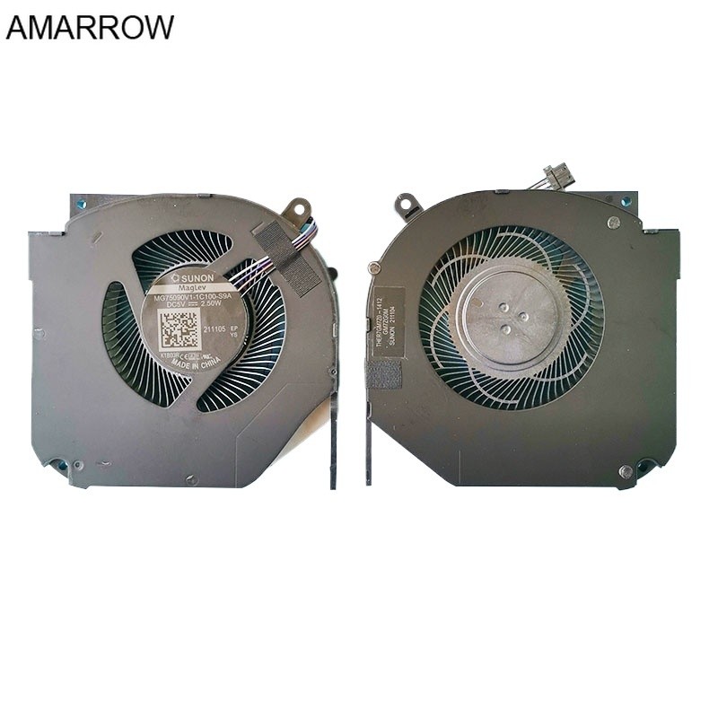 พัดลมระบายความร้อน CPU แล็ปท็อปสําหรับ Firebat T5A MG-1C100 GM5ZG00 T5A-6R561609 หม้อน้ําทองเหลืองระ