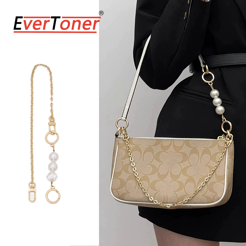 Evertoner กระเป๋าสําหรับ COOH สายรัดกระเป๋า Extension Pearl Chain Extensio กระเป
