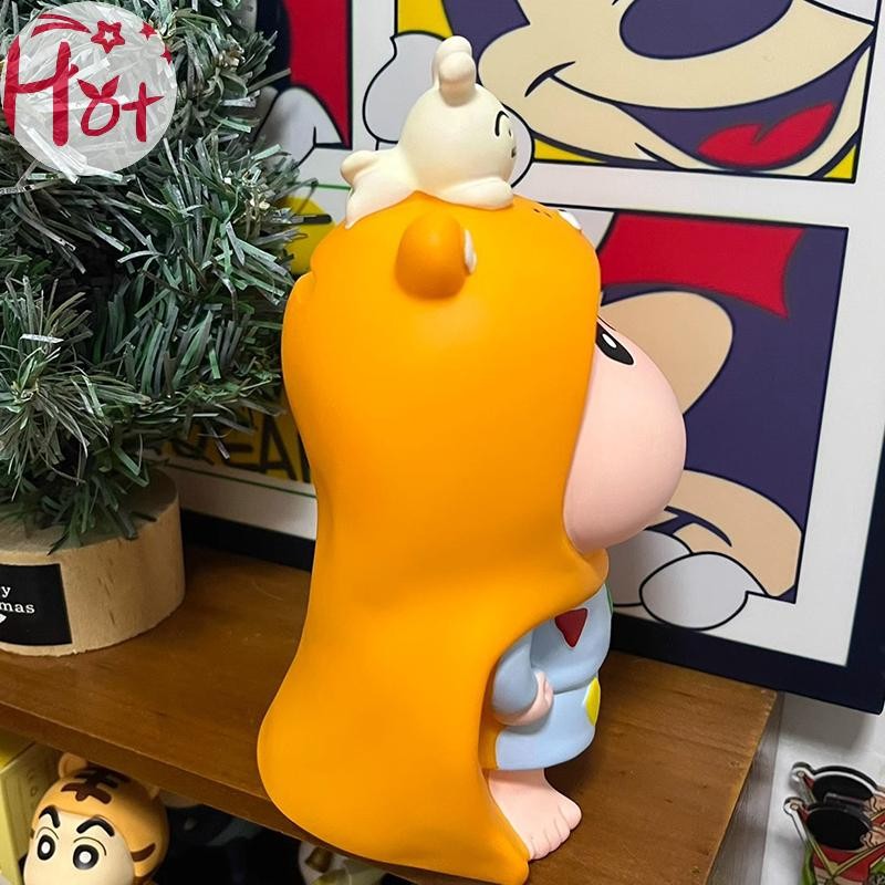 GE ใหม่อะนิเมะ Crayon รูป Piggy Bank PVC รุ่นรูปปั้นตุ๊กตา Piggy Bank โต๊ะตกแต่งของขวัญของเล่นสแควร์ - รูปที่ 2