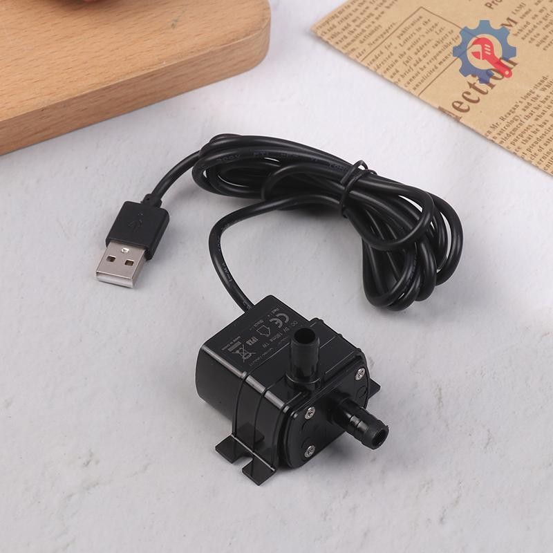 [GEX] ปั๊มน้ํา USB แบบไม่มีแปรงที่เงียบสงบเป็นพิเศษ 5V 1W 130L/H ยก 100 ซม. Submersible Aquarium Circulg Micro ปั๊มน้ํา TH