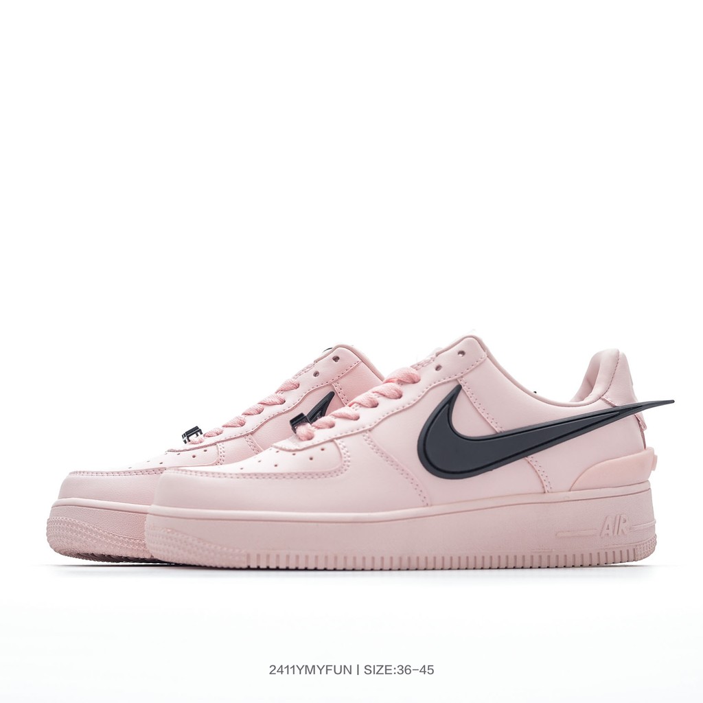 Nike Casual Pink Men Women Sports Air Force No. 1 รองเท้าผ้าใบ Low-Top UIVG