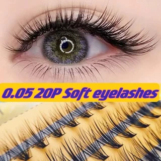 ขนตาปลอมแบบช่อ ต่อขนตา พรีเมด พัดปริมาณ 10D 20D ขนตาปลอม C curl เครื่องมือแต่งหน้าขนตาปลอม ขนตาเท็จธรรมชาติ 20d