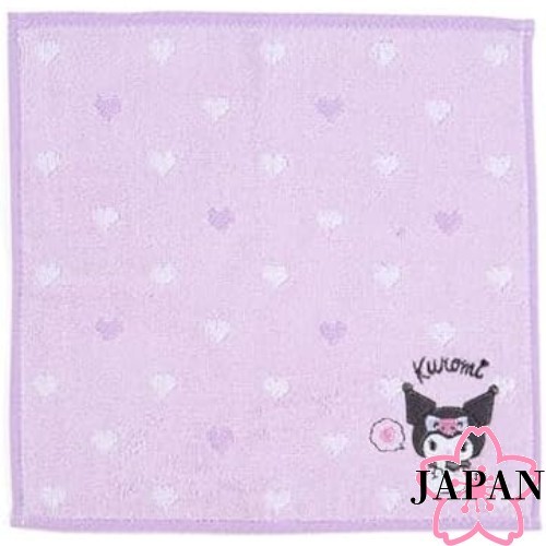 【Direct from Japan】Sanrio (SANRIO) ผ้าเช็ดตัว Sanrio Petit Kuromi Kuromi-chan Kuromi 20×20×0.3cm Pet