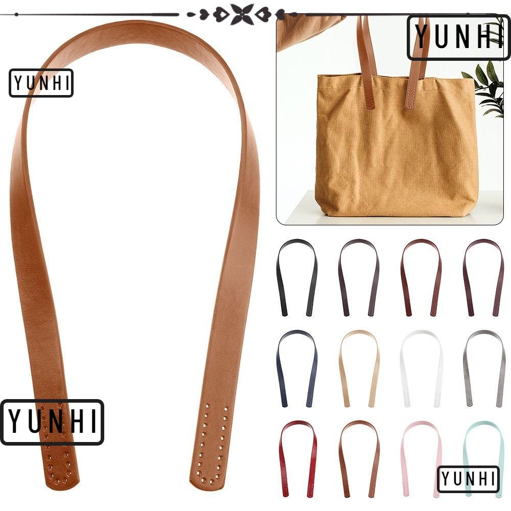 สายสะพายข้างกระเป๋าถือแบบถอดออกได้ หนัง PU แกนวงเย็บ พร้อมหัวเข็มขัดปรับได้