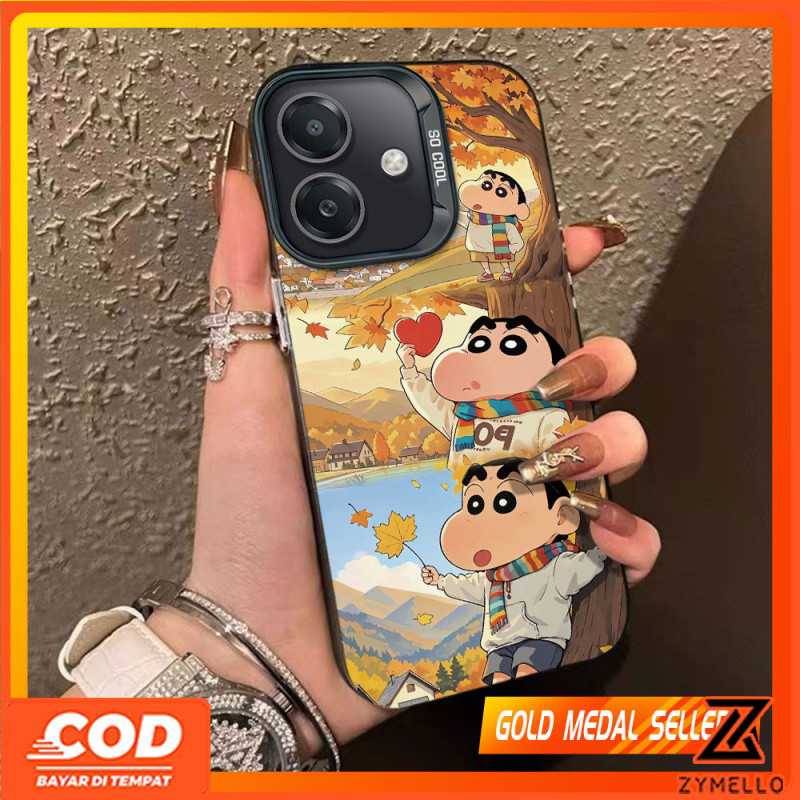 Case สำหรับ OPPO Reno12 F 5G Reno 12 5G Reno12 Pro 5G Reno 11 5G Reno 11 Pro 5G Reno 10 5G Reno 10 Pro 5G Reno 8T 5G Reno 8T 4G Reno 8Z 5G Reno 7Z 5G Reno 8 Reno 7 Maple Leaf shinchan IMD เคสโทรศัพท์กันกระแทก