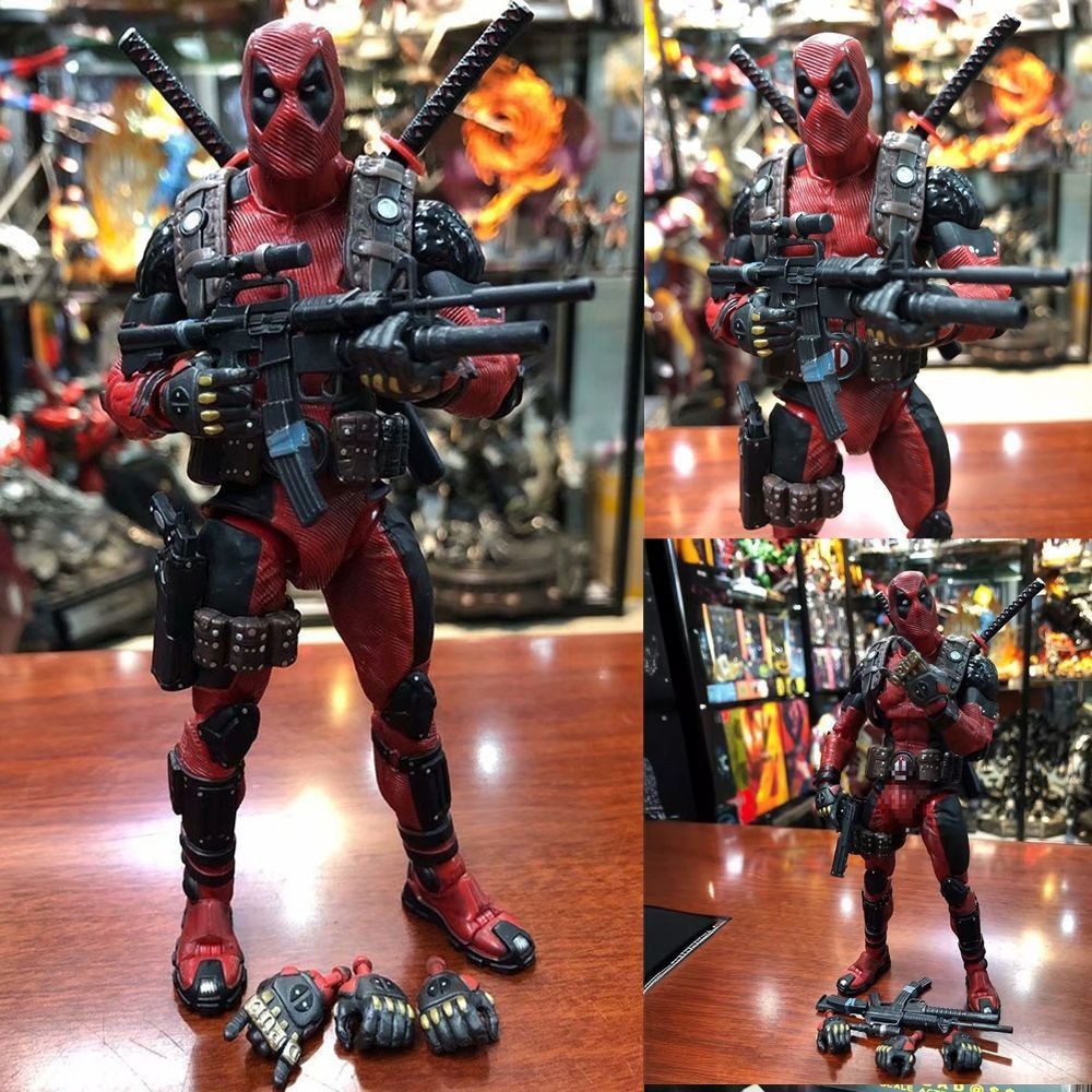 แก้ว deadpool deadpool figure deadpool mask Marvel NECA Deadpool ฟิกเกอร์ Avengers Troop Wolverine J