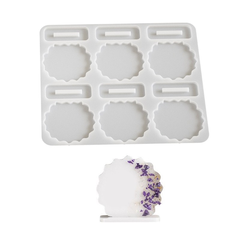 Flgo แม่พิมพ์ซิลิโคนสําหรับงานฝีมือสร้างสรรค์และกิจกรรมครอบครัวกรอบรูปดอกไม้แห้ง Mould แม่พิมพ์ตกแต่งบ้าน