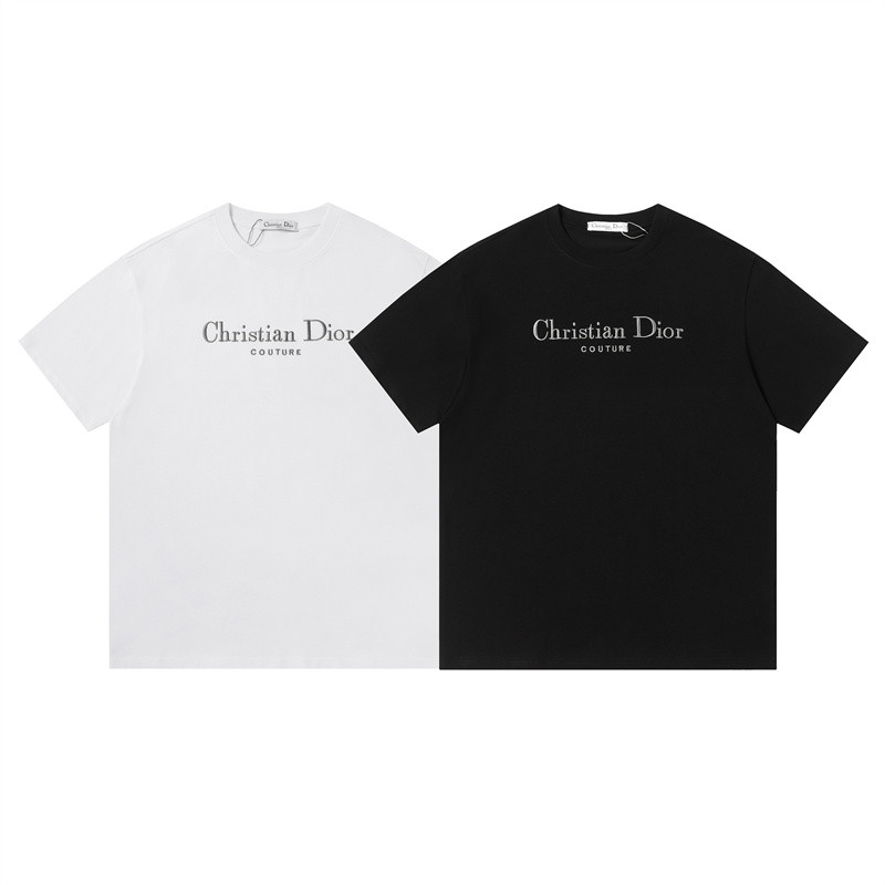สตรีทแฟชั่นผู้ชายและผู้หญิงผ้าฝ้ายเสื้อยืดเย็บปักถักร้อยตัวอักษรแขนสั้นเสื้อยืดเสื้อลําลอง ยู นิสซ์