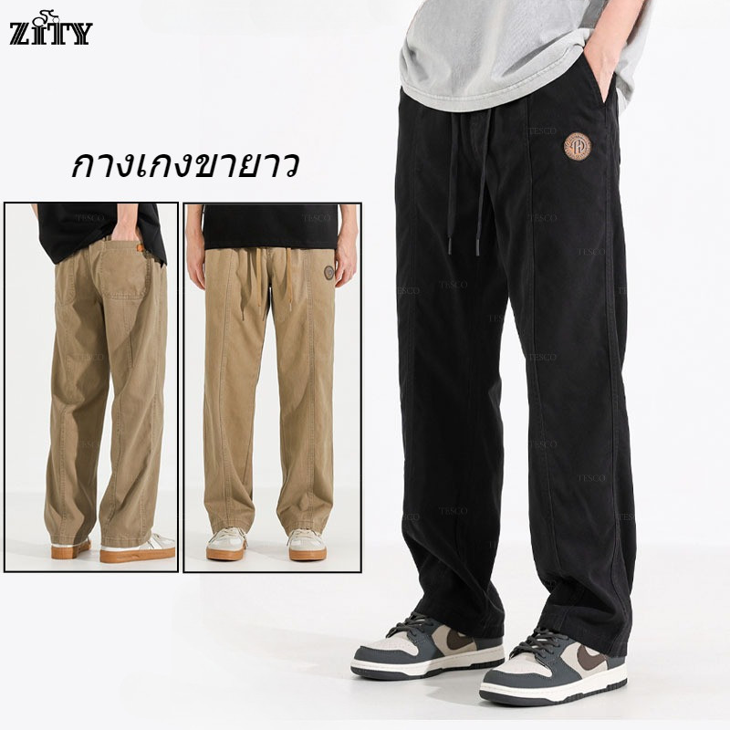 ZITY 【M-4XL ผ้าลูกฟูก】กางเกงลูกฟูก กางเกงสแล็ค ชาย ผ้าลูกฟูก เอวยางยืด คล่องแคล่วและสบายสบาย จัดส่งรวดเร็ว