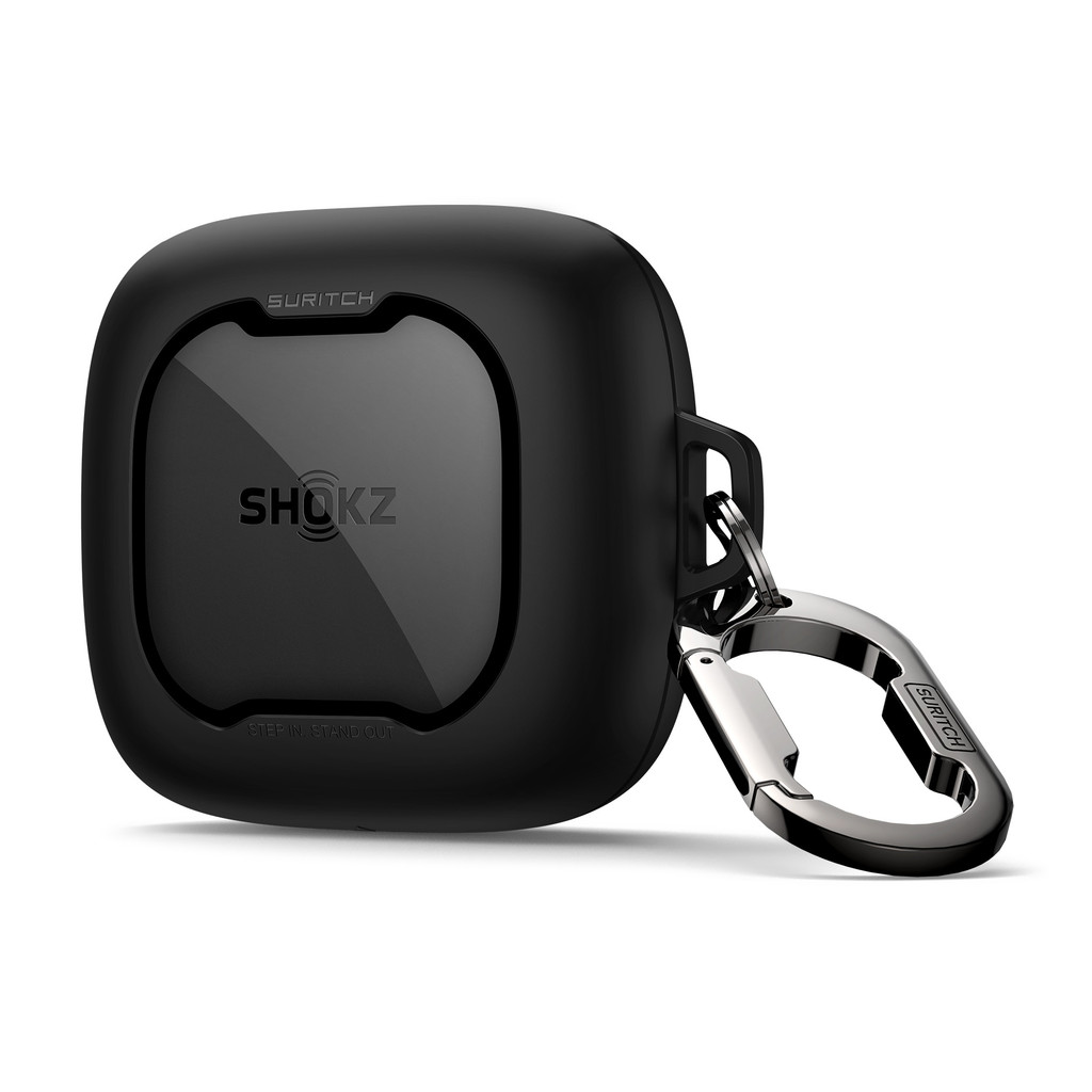 Slim และมีสไตล์โปร่งใสกันกระแทกหูฟังฝาครอบพร้อม Carabiner สําหรับ Shokz OpenFit Air T511