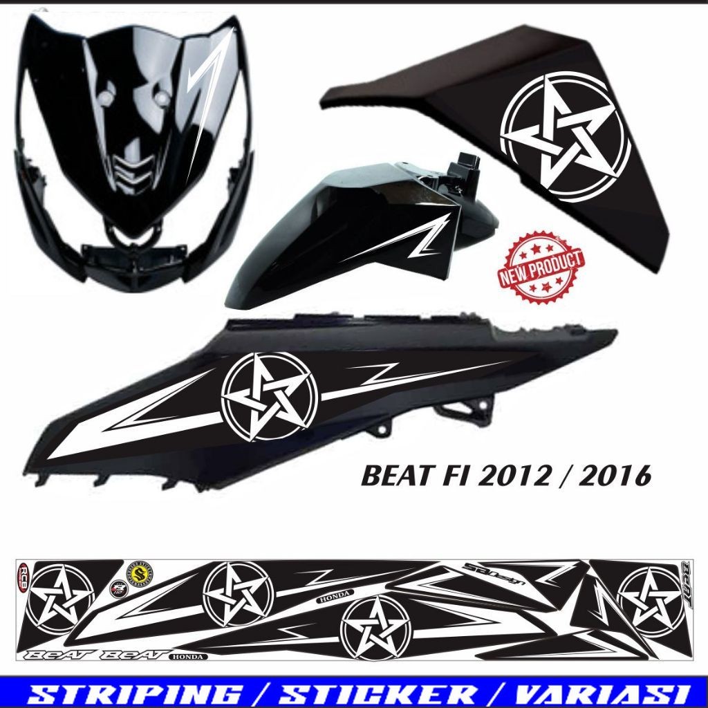 BEAT PGM FI MOTORCYCLE STRIPING สติ๊กเกอร์ SETRIPING