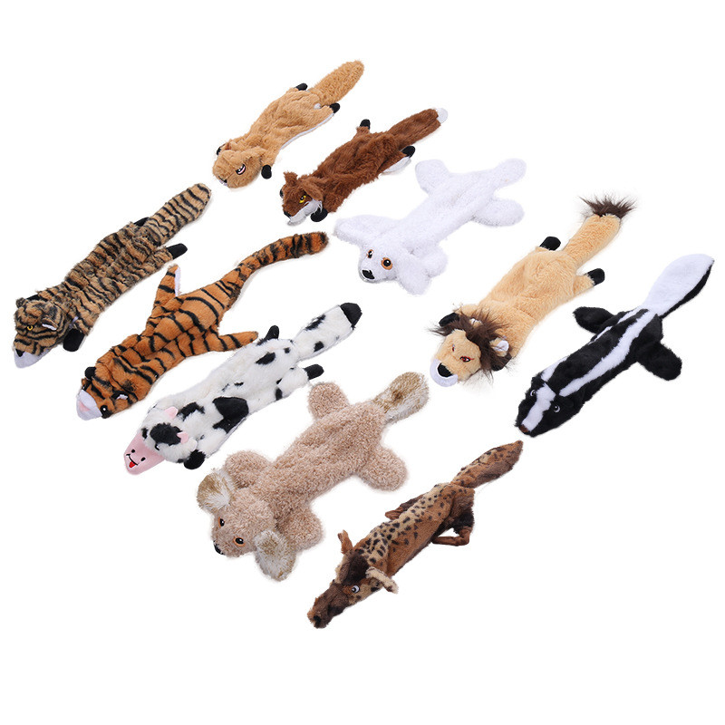 Nocciola Dog squeaky Toys crinkle Plush Dog Toys, NO stuffing Dog Toys for Small Medium Large Dogs, stuffless Puppy for boredom เยี่ยมชมร้าน nocciola