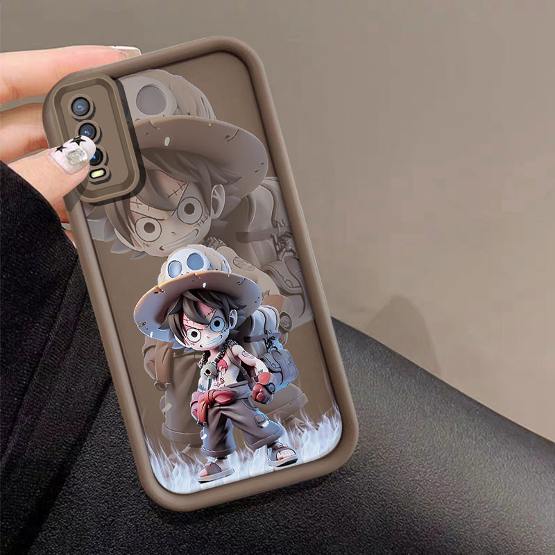 Cool Luffy ONE PIECEเคสโทรศัพท์สําหรับVIVO Y22S Y31 Y51S V25E Y78+ Y36 Y27 Y28 V21 V11I V15 PRO Y03 
