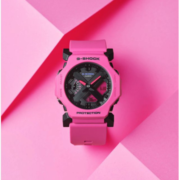 ผลิตในญี่ปุ่น G series Retro Dopamine Top Combine GA 2300-4A Pink Panther Analog Digital GShock นาฬิ