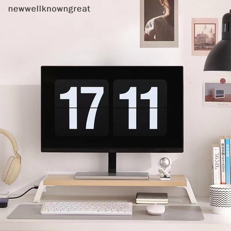 Newwellknowngreat ขาตั้งจอคอมพิวเตอร์ Riser พร้อม USB HUB แล็ปท็อป PC ผู้ถือหน้าจอเดสก์ท็อปคีย์บอร์ดเมาส์จัดเก็บ Fast Charging CAD