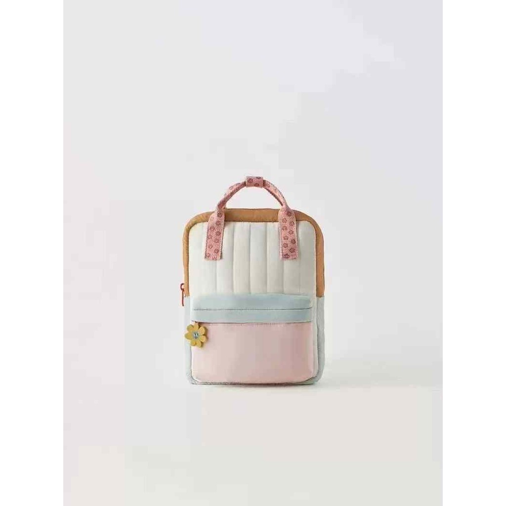 ChubbyToodler BAB437 z@ra นําเข้ากระเป๋าเป้สะพายหลังเด็กดอกไม้