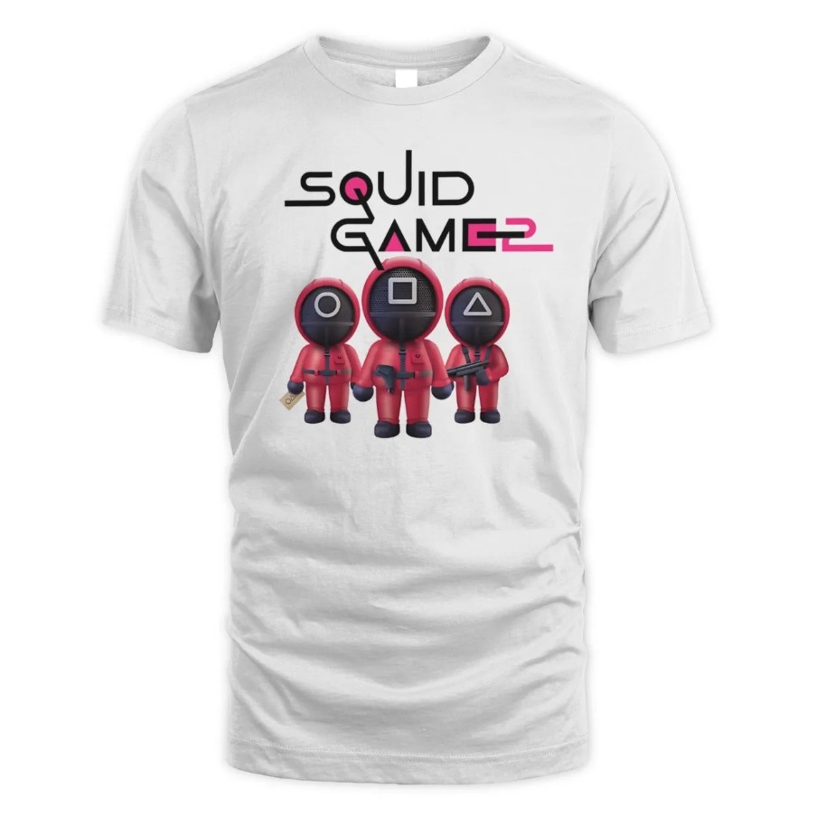 เสื้อยืด Squid Game 2 Unisex Standard / สีขาว