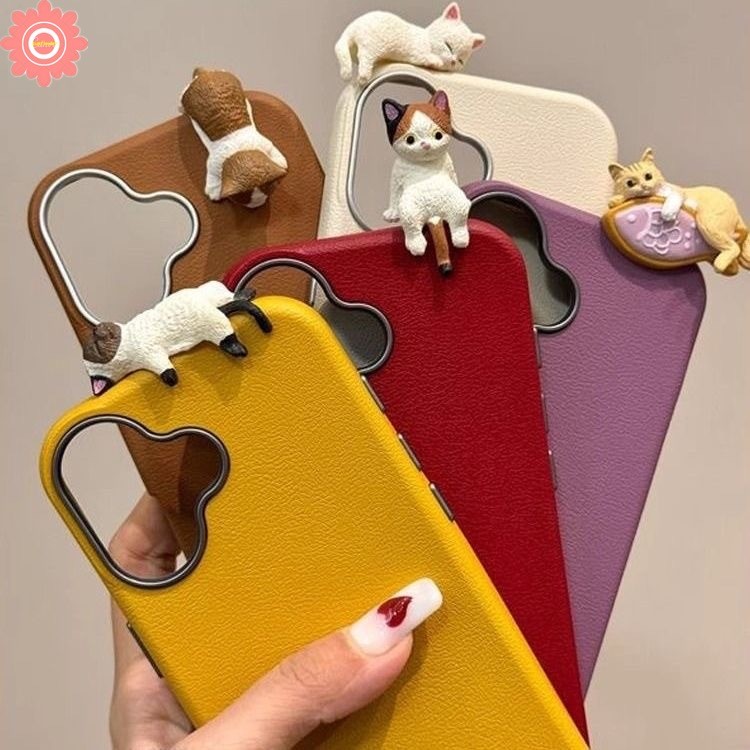 Simple Luxury การ์ตูนแมวสําหรับ Realme C67 C53 C15 C20 C25 C35 หมายเหตุ 50 60 C11 C63 C17 C30 C55 C51 C65 C21 C31 C25Y C21Y C21 5 12 5 12s DIY 5i 3i C61 ตุ๊กตา Narzo 6i เคสแมว