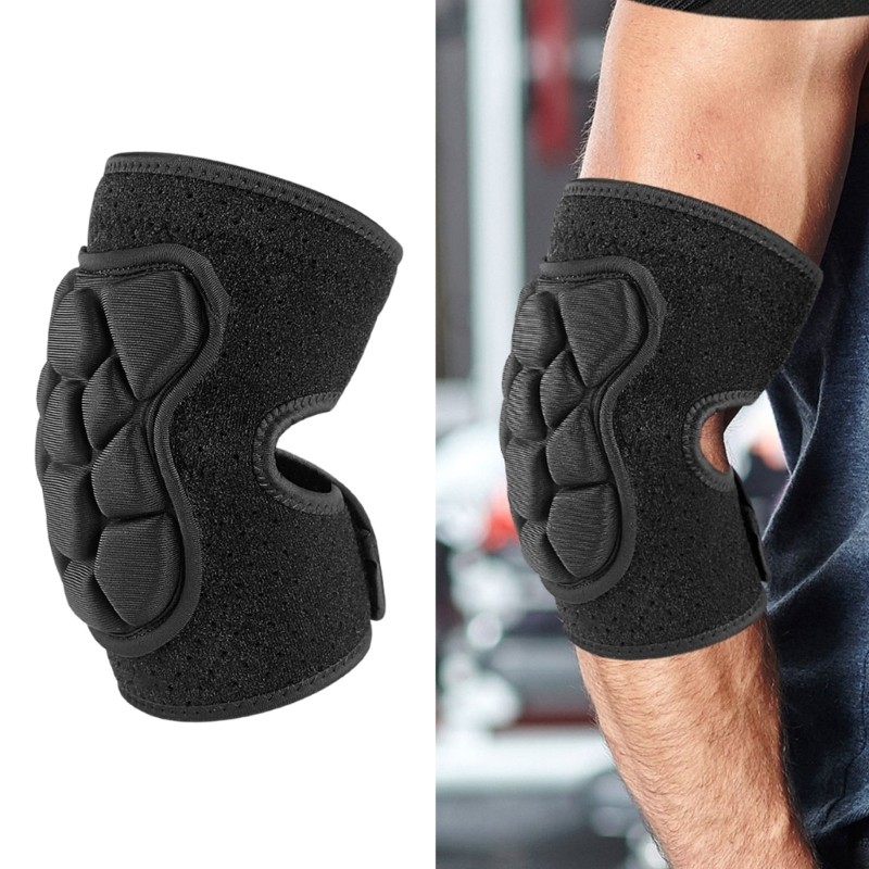 CH* Breathable Elbow Support Cycling Elbow Guard Thicken Elbow Brace for Tennis