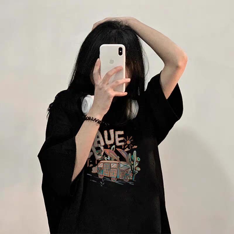 Top.Street เสื้อยืดOversize สาวอวบ"CDAUE" เสื้อ cotton100% คอกลม เสื้อยืดแขนสั้น เสื้อยืดผู้หญิง แฟชั่น เกาหลี3xl