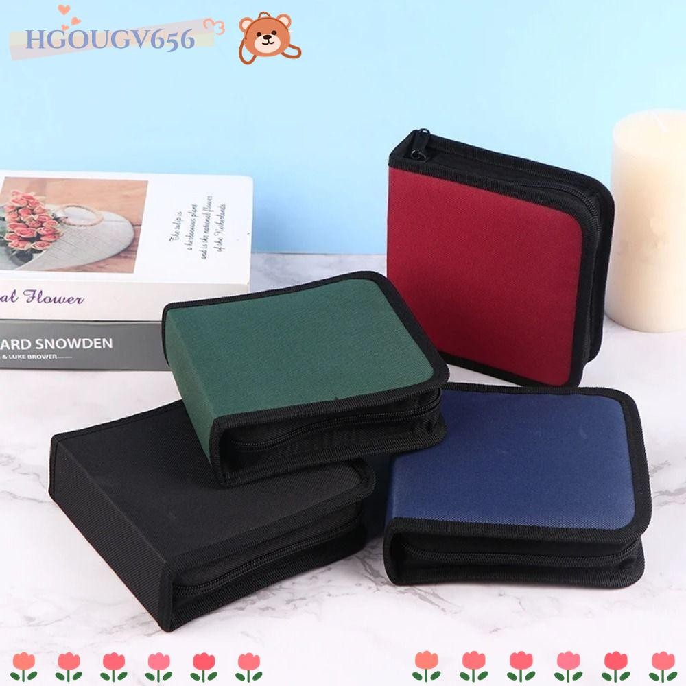 HGOUGV656 CD , 40 Pack Wear-resisting Discs Storage Bag, CD DVD แบบพกพาที่ทนทานผู้ถืออัลบั้ม Cover