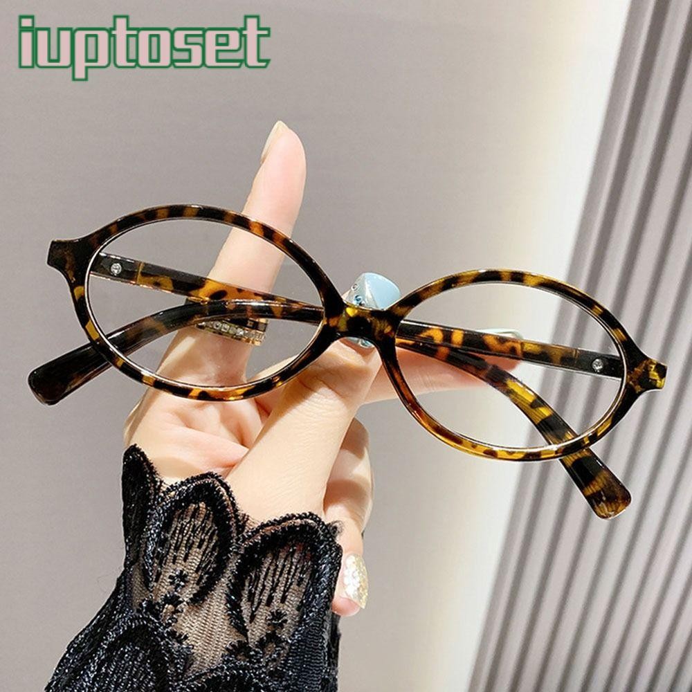 IUPTOSET แว่นอ่านหนังสือป้องกันแสงสีฟ้า, แว่นสายตาทรงกลม Blue Blocking, อุปกรณ์ป้องกันดวงตาหรูหรา PC แว่นตาสายตายาวสํานักงาน
