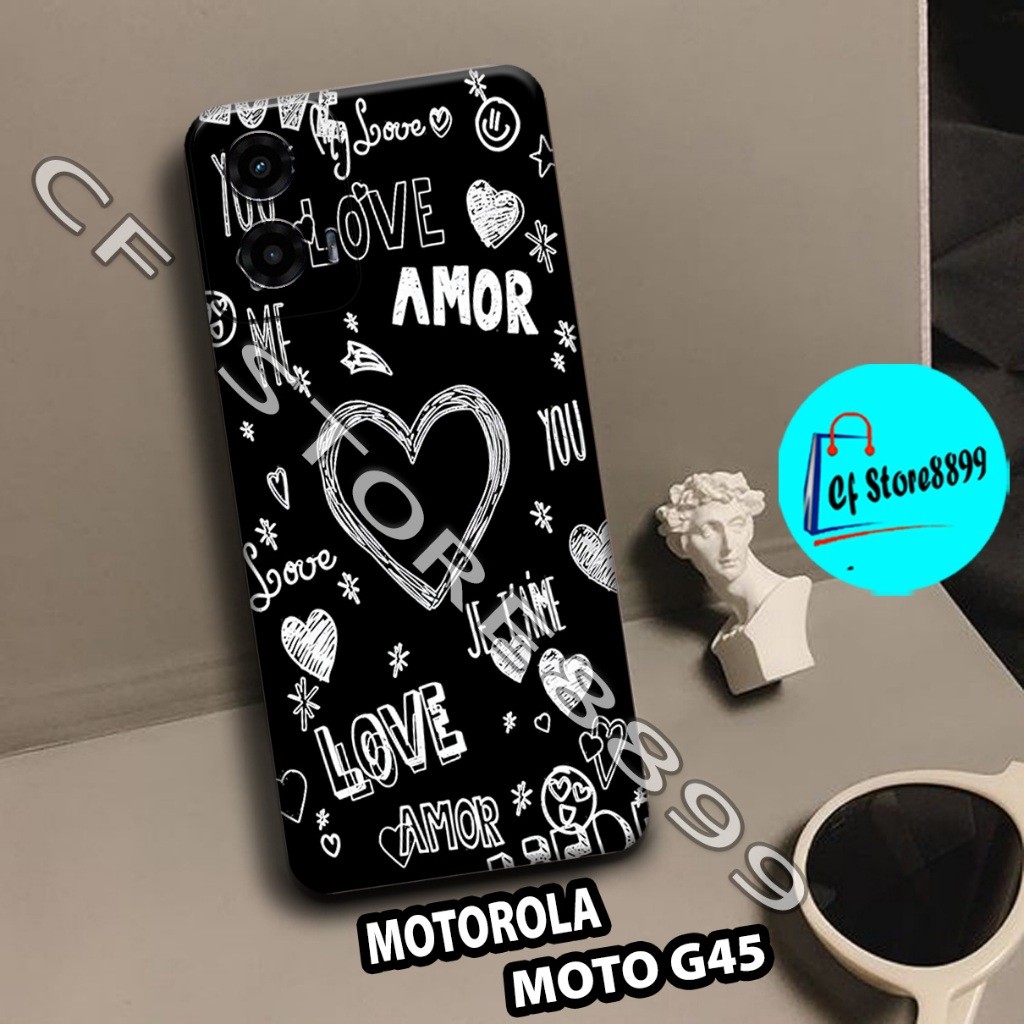 HP (CFS49) Softcase procamera สําหรับโทรศัพท์มือถือ MOTOROLA MOTO G45 ใหม่ล่าสุด | ผู้ชาย แม่ลาย | เ