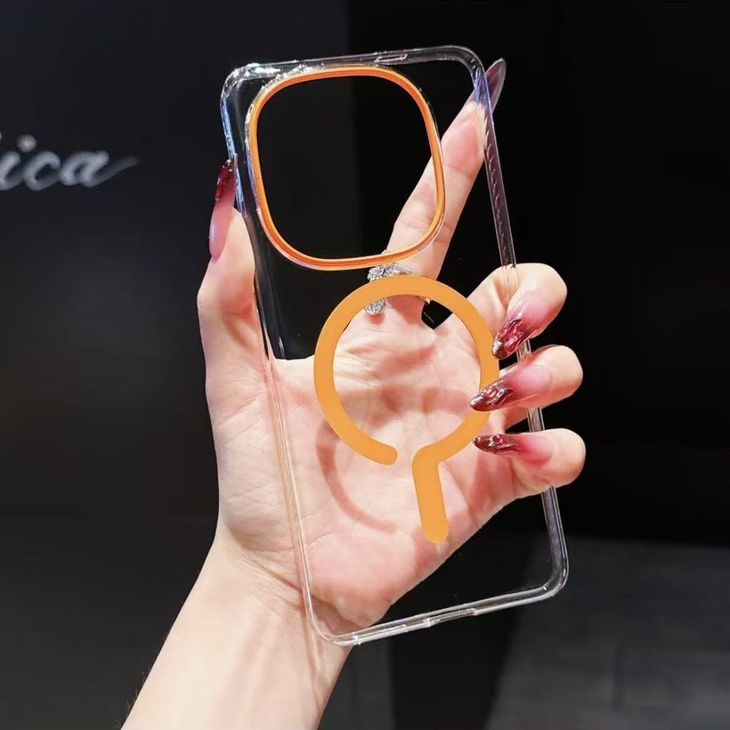 เคสโทรศัพท์ที่เข้ากันได้กับ Vivo iQOO 13 เคสใสแบบแม่เหล็ก iQOO 13 เคสแข็งใหม่แบบเต็มปกป้องบางเฉียบ