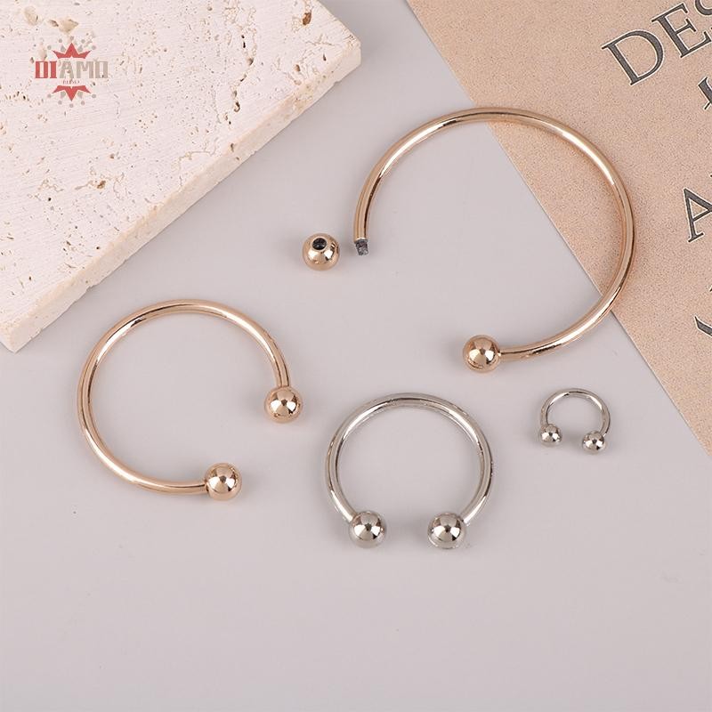 [IN] 15-60 มม.แหวนโลหะหัวเข็มขัดหมวกบิกินี่ตกแต่ง Clasp Connector สกรูตะขอ DIY เสื้อผ้าอุปกรณ์เย็บผ้า TH