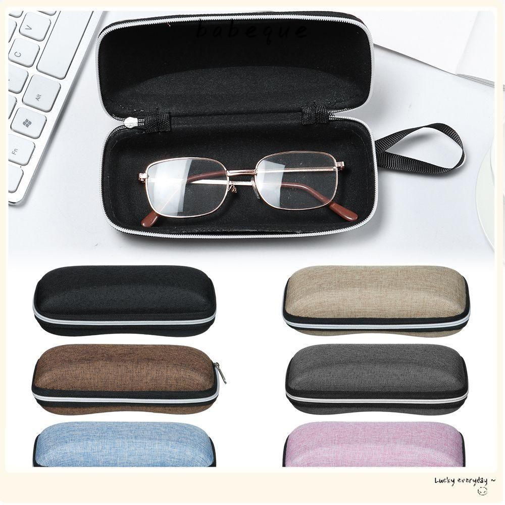 BABEQUE กล่องแว่นตาซิปที่ใส่แว่นตาแบบพกพา