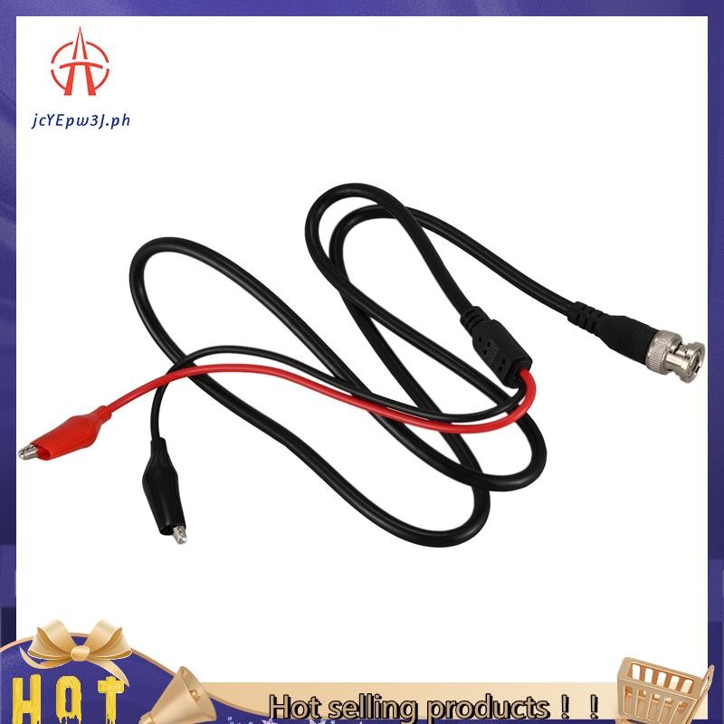 jcyepw3jP1011 BNC Q9 ชาย Double Dot จระเข้ Oscilloscope Lead Test Probes สาย 1M