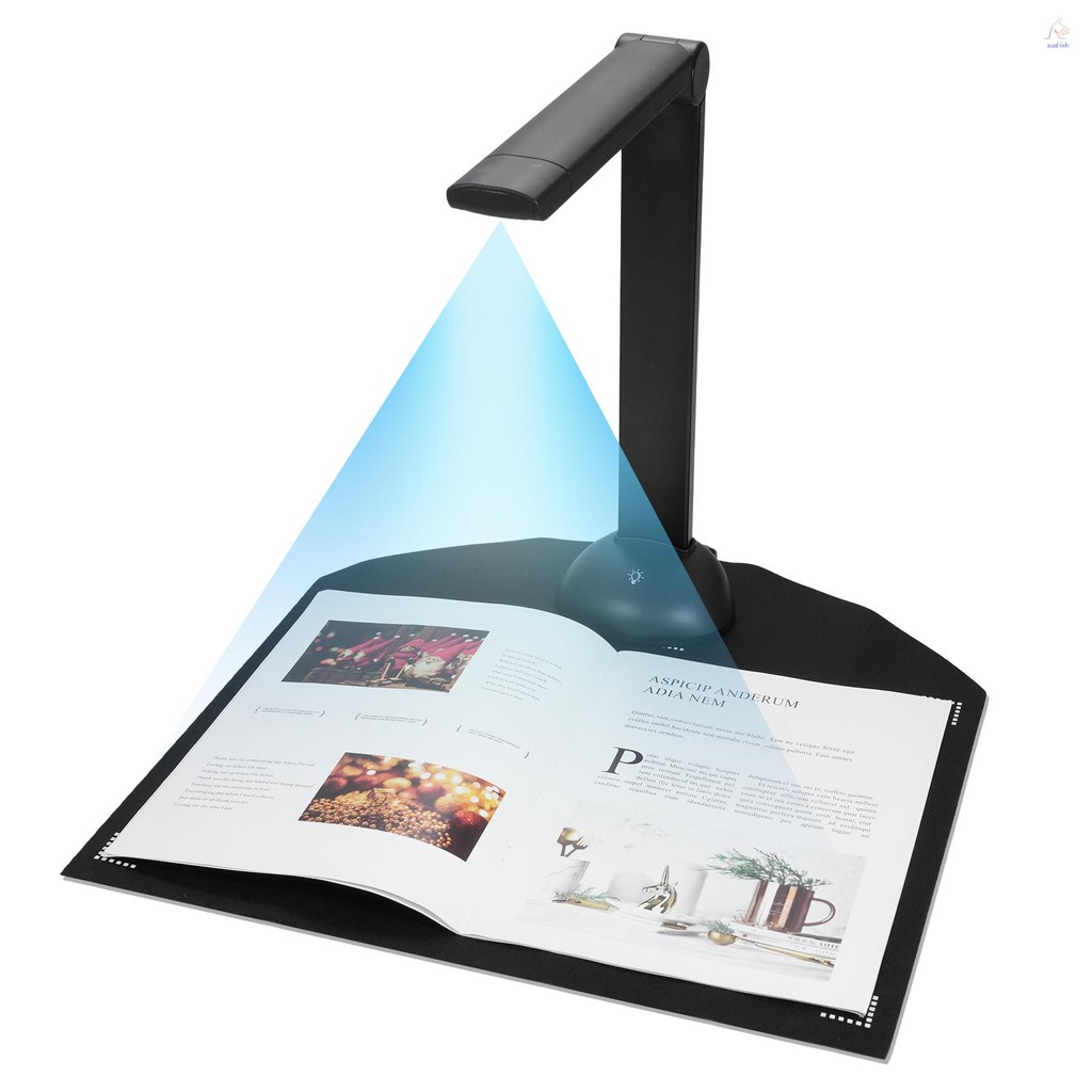 กล้องเอกสาร เครื่องสแกนหนังสือ A3 A4 ขนาดพร้อมไฟเติม LED HD 16 Mega-pixels การสแกนความเร็วสูงรองรับห