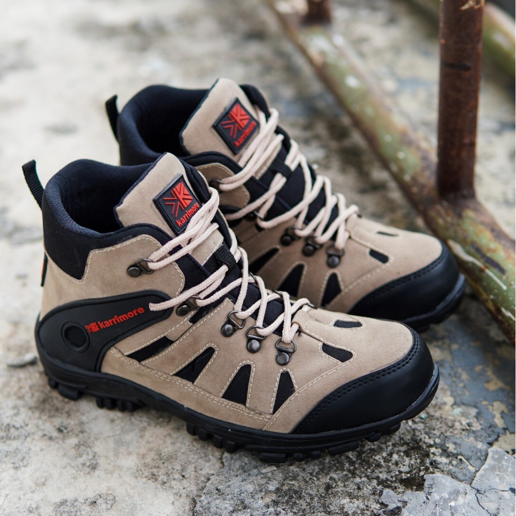[ต้นฉบับพรีเมี่ยม] Karrimore Mens Mountain Shoes Steel Toe Safety Boots Karimore Tactical Tracking H