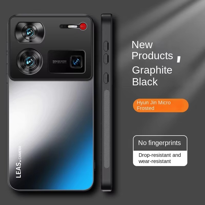 สําหรับ ZTE nubia Z60 Ultra 5G Skin-feeling AG เลนส์ป้องกัน Hard ฝาหลังกันกระแทก Matte Case