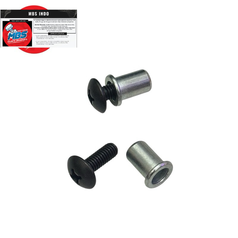 NUT BOSH DRAT M6 BOLT 10 NUTS BOS BUSHING HAT ORI เดิม