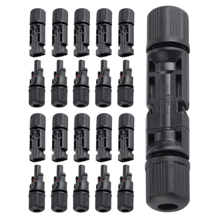 MC4 Connector หัว mc4โซล่าเซลล์ 5/10 คู่ สายไฟโซล่าเซล หัวต่อแผงโซล่าเซลล์ 30A Male Female M/F Wire