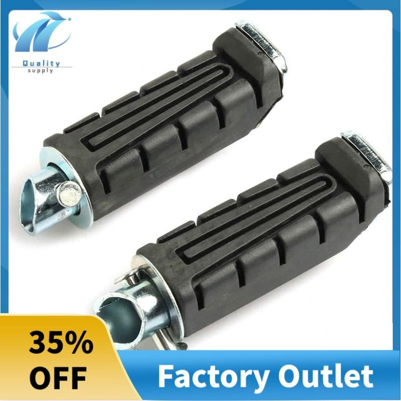 Superb Moto สีดําด้านหลัง Footrest หมุดเท้าเหยียบซ้ายและขวารถจักรยานยนต์ยาง Spikes สําหรับ YBR 125 X